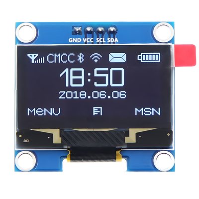 1.3-inç 128x64 Dot Matrix OLED 4-Pin IIC I2C Arayüzü SH1106 Sürücü IC Beyaz/Mavi Yazı Tipi Seçenekleri