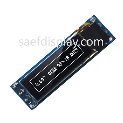 0.69 inç OLED Ekran Modülü - 96x16 I2C, SSD1306 IC, Beyaz, Arduino Uyumlu En İyi Fiyat ABD