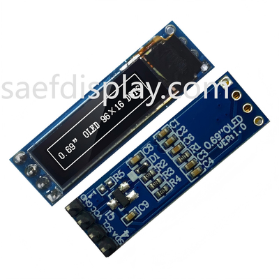 0.69 inç OLED Ekran Modülü - 96x16 I2C, SSD1306 IC, Beyaz, Arduino Uyumlu En İyi Fiyat ABD