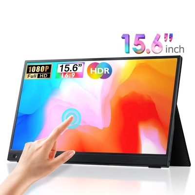 FHD 1920*1080 Taşınabilir Dokunmatik Monitör Fleksibel Ekran Modları ve Geniş Görme Açısı için 15.6 Inç IPS Ekran