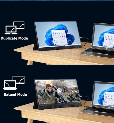13.3 Inç dizüstü bilgisayar için taşınabilir monitör,FHD 1080P USB C Seyahat Monitörü Bilgisayar için harici, Kickstand ile ikinci ekran ekranı