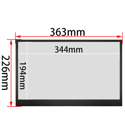 15.6 İnç Endüstriyel Sınıf Metal Dokunmatik Ekran Tam HD 1920x1080 IPS Panel 10 Nokta Kapasitif Dokunmatik