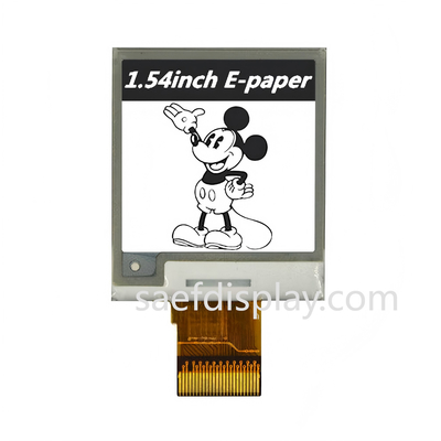 1.54" E-ink Ekran | 200×200 S/B | SPI Arayüzü | Ultra Düşük Güç | Endüstriyel Sıcaklık.