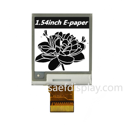 1.54" E-ink Ekran | 200×200 S/B | SPI Arayüzü | Ultra Düşük Güç | Endüstriyel Sıcaklık.