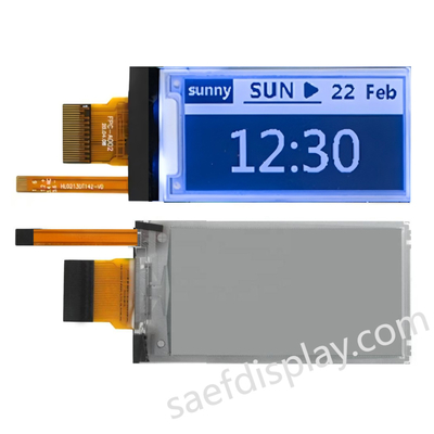 2.13" Ön Işıklı E-ink Ekran | 122×250 | 0.3s Kısmi Yenileme | SPI Arayüzü | Özel CTP
