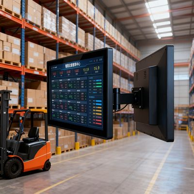 13.3 inch 1920×1200 Industrial Touch Monitor,Wall-mountable,10-point Touch,1000 nit brightness, metal Housing & Multi-interface (DC12V/VGA/HDMI/USB)