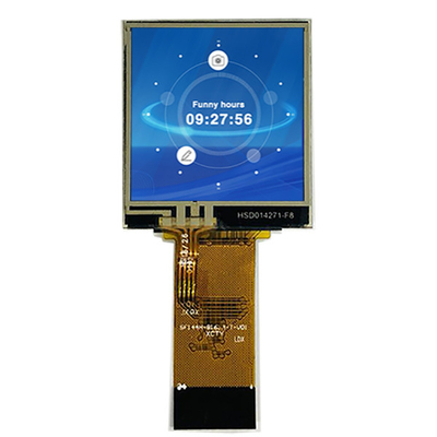 128x128 Kare LCD Ekranı 1.44 Inch TFT LCD 8bit MPU Arayüzü Bağlama Tipi Bağlantısı