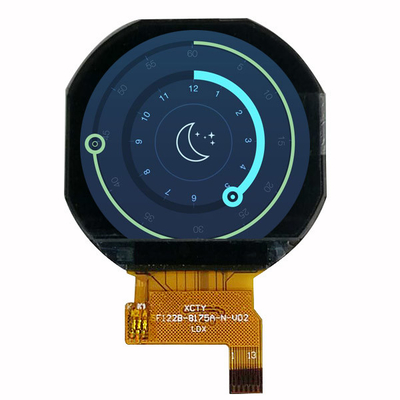 Küçük Dairesel LCD Ekran, Yuvarlak LCD Modül Spi MCU Arayüzü 1.22 İnç