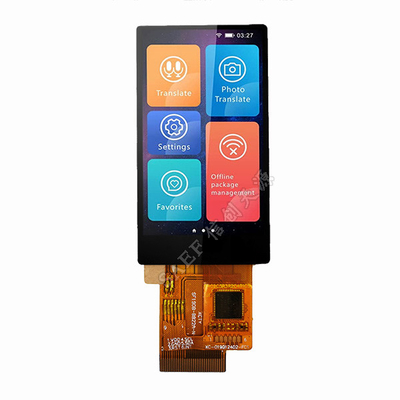 1.9" IPS CTP TFT LCD Ekranı SPI/RGB Arayüzüyle, 350cd/M2 1,9" TFT Embedded Sistemler ve Tüketici Ürünleri İçin
