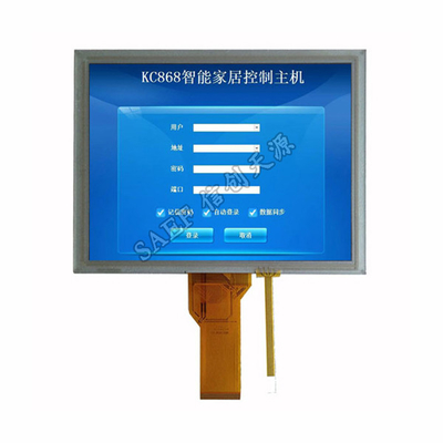 8" 800x600 Endüstriyel LCD Dokunmatik Ekran RGB Arayüzü 50 Pin