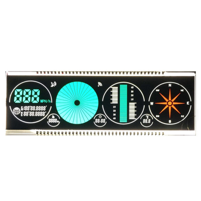 Yeşil Kırmızı İpek Baskı ile Beyaz Mavi Arka Işık Tek Renkli LCD Ekran VATN