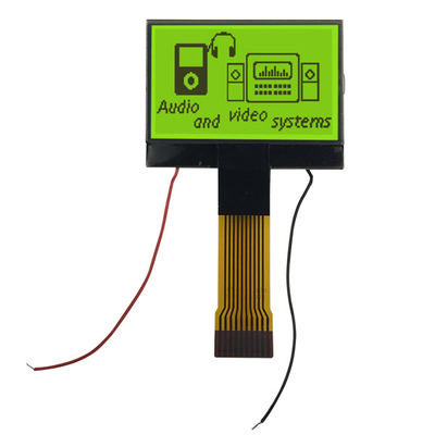 COG Grafik STN LCD Ekran 128x64 sarı Yeşil Arkaplan rengi ile