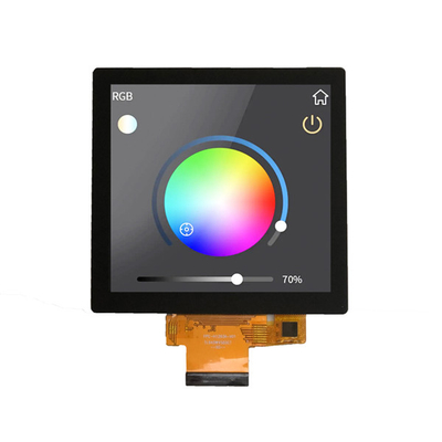 Ev Otomasyonu için 40 Pinlik Kare 4 Inç 480x480 Endüstriyel TFT Ekranı, PCAP Dokunma ile 4 Inç Kare LCD