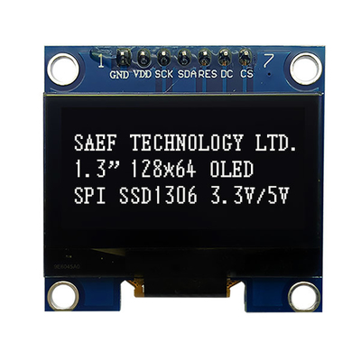 SPI Arayüzü OLED Ekran 1.3 İnç OLED I2c SH1106 Sürücü IC ile 7 Pin
