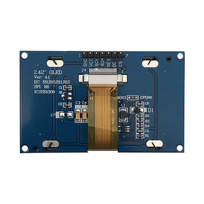128x64 Nokta OLED Ekran Modülü 2.4" 2.42" ISO9001 ISO14000 Sertifikası