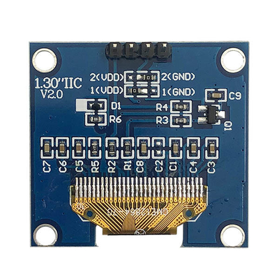 Pasif Matris 1.3 İnç I2C OLED Ekran 128x64 COG PCB 4 Pin
