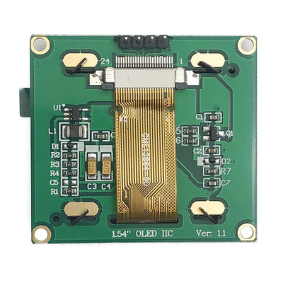 1.54&quot; 128x64 OLED Ekran Modülü , Tüm Görüş Açılarına Sahip I2C OLED Ekran