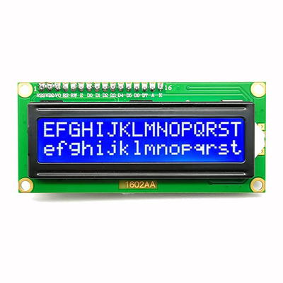 I2C Arayüzü 16x2 Karakter LCD Ekran Mavi 5V 4 Pin Sayısı