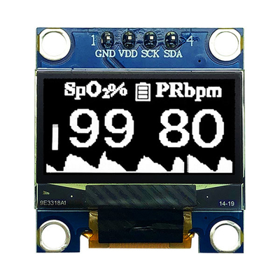 0.96 inç OLED Modülü 12864 COG PCB 4 Pins SPI I2C Tıbbi Cihaz için