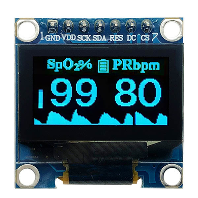 0.96 inç SSD1306 Kontrolör 7 Pin Beyaz ve Mavi Yazı Tipleri SPI OLED Ekran 128x64 3V PMOLED