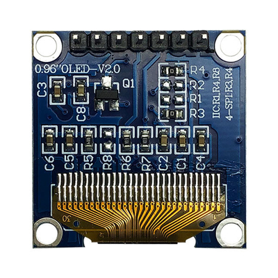 7 Pin 0.96 Inch OLED Ekran Modülü SPI 3V SSD1306 Sürücü IC ile Beyaz PMOLED