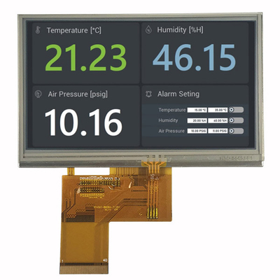 TFT LCD Ekranı 4,3 Inç, Resistive Touch 480x272 ST7282T2 40 Pin RGB Arayüzü