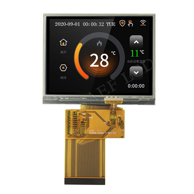 QVGA 320x240 3.5 İnç TFT Ekran RGB Arayüzü 54 Pin, LED Aydınlatmalı
