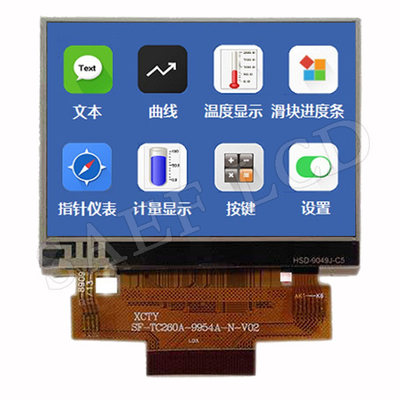 MCU Arayüzü IPS TFT LCD 2.6" inç 480x320 RTP ile yatay mod