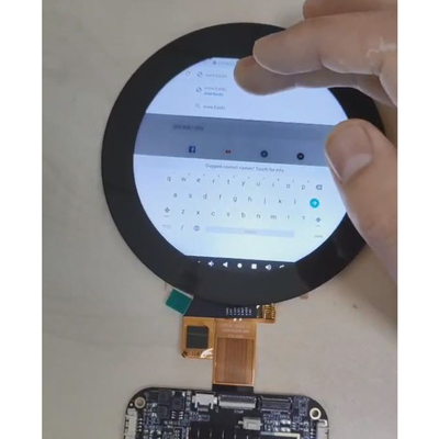 3.4 Inch Özel Yuvarlak LCD Android RK3566 Reklam Medyası Ekranı PCAP Dokunmatik