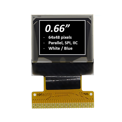 0.66 inç Grafik OLED Ekran Modülü 64x48 Piksel Beyaz/Mavi İsteğe bağlı