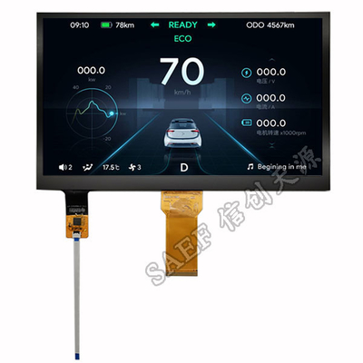 10.1 İnç PCAP TFT Ekran 1024x600 Nokta RGB Arayüzü, LED Arka Aydınlatmalı