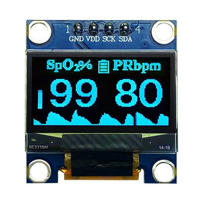 0.96 inç OLED Modülü 12864 COG PCB 4 Pins SPI I2C Tıbbi Cihaz için
